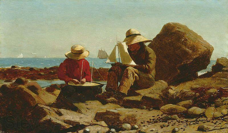 Winslow Homer The Boat Builders Spain oil painting art